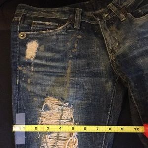 Japanese damages jeans